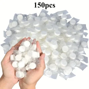Ręczniki kompresowane w tabletkach - mini ręczniki turystyczne 150pcs