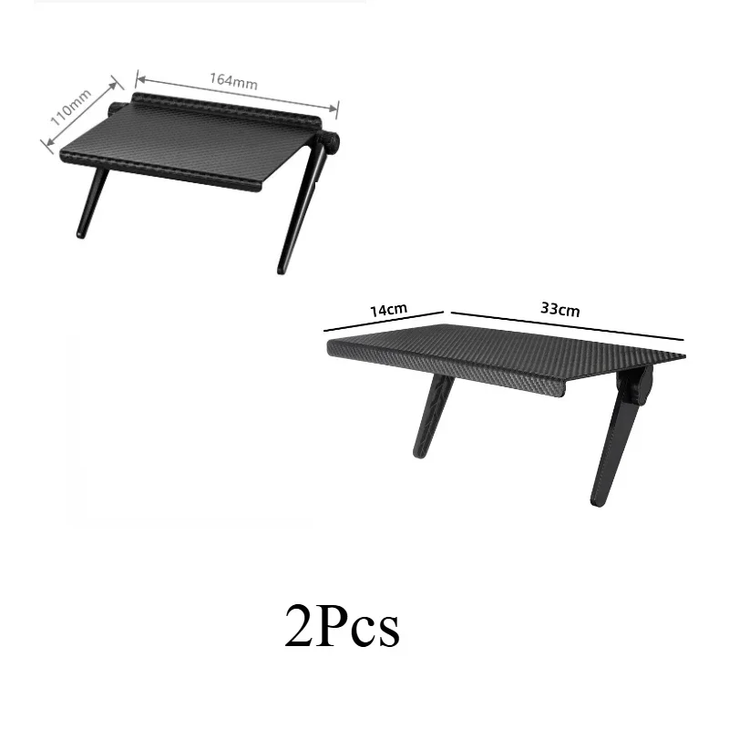 Regulowana półka na router nad telewizor z organizacją kabli 2pcs 16cm 33cm