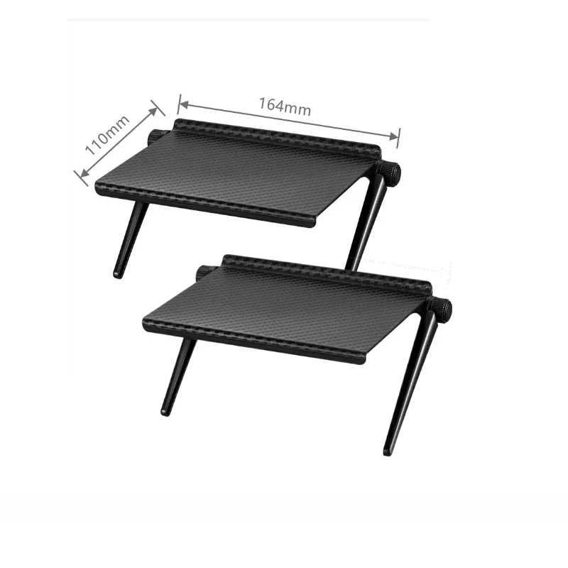 Regulowana półka na router nad telewizor z organizacją kabli 2Pcs 16cm