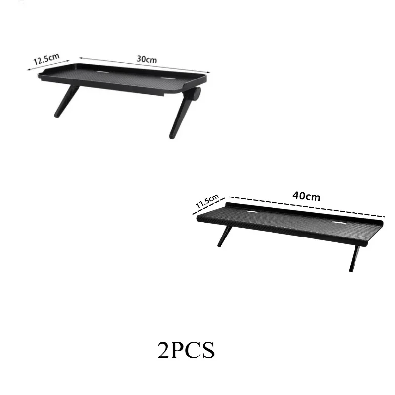 Regulowana półka na router nad telewizor z organizacją kabli 2Pcs 30cm 40cm