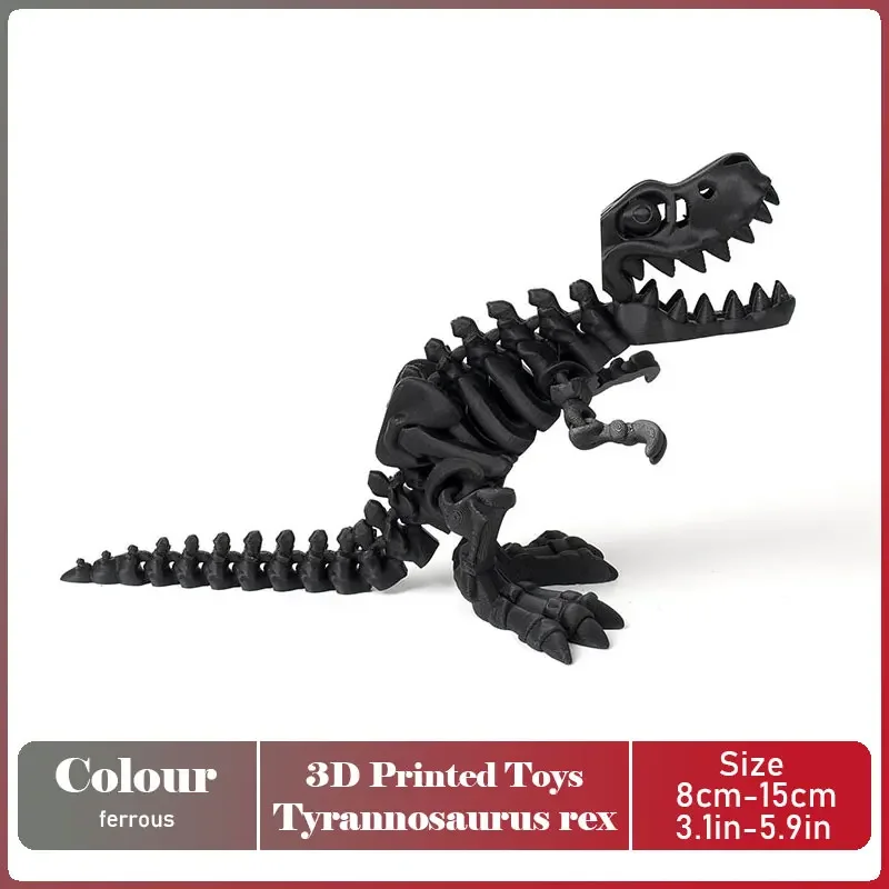 Ruchomy model dinozaura T-Rex na biurko Głęboki niebieski