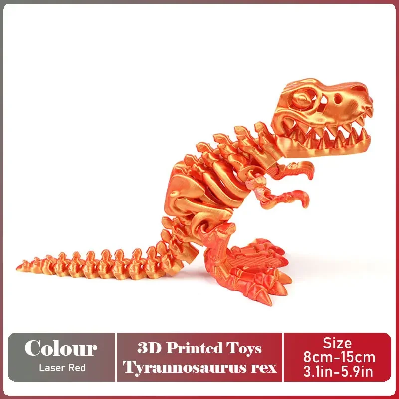 Ruchomy model dinozaura T-Rex na biurko Jasnozielony