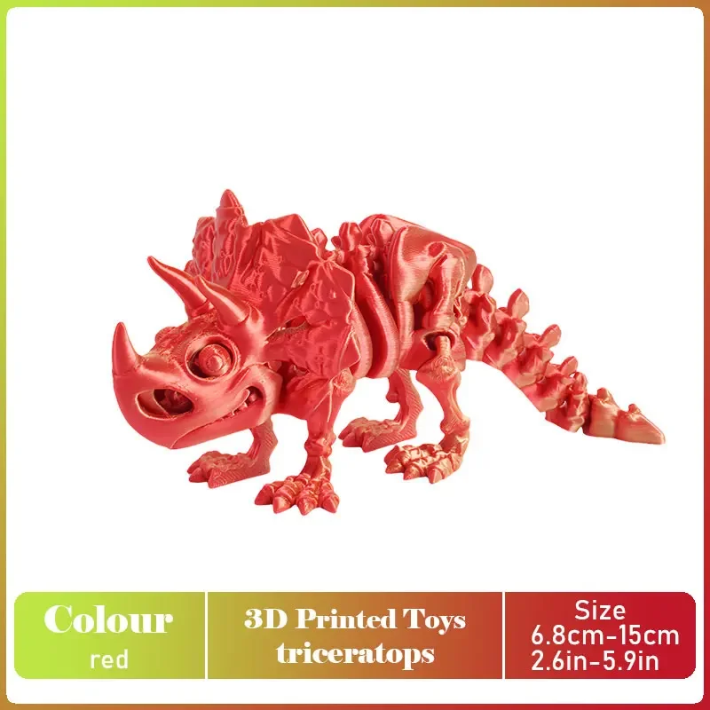 Ruchomy model dinozaura T-Rex na biurko Pomarańczowy