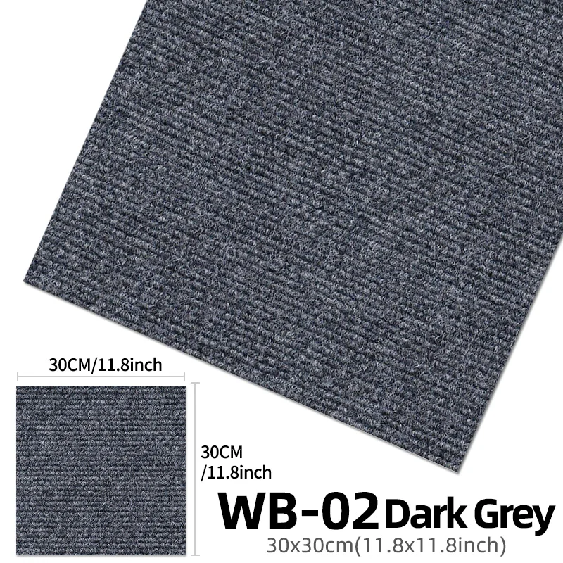 Samoprzylepne kafelki dywanowe peel and stick 20 sztuk Khaki