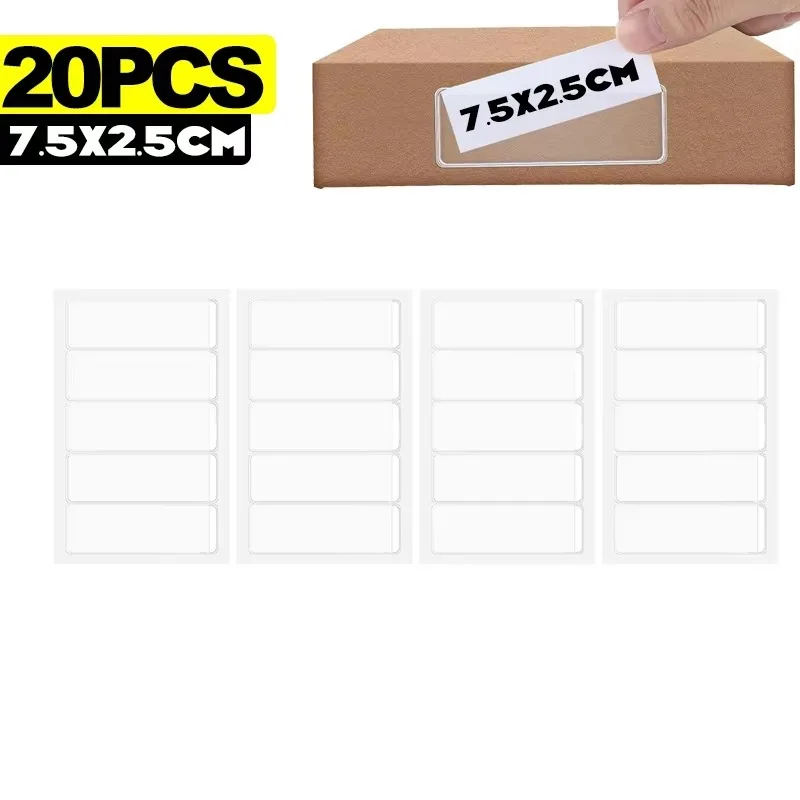 Samoprzylepne kieszonki na etykiety do organizacji Armijna zieleń