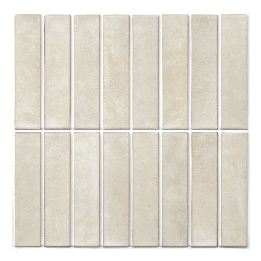 Samoprzylepne panele ścienne 3D do łazienki i kuchni 30x30 cm Kremowy