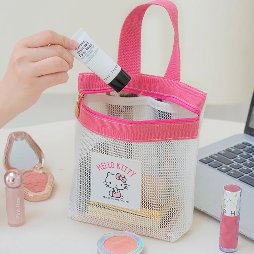 Siatkowa torebka Sanrio Hello Kitty My Melody Biały