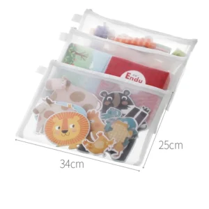 Siatkowe torby na klocki i puzzle 3 szt. Czerwony