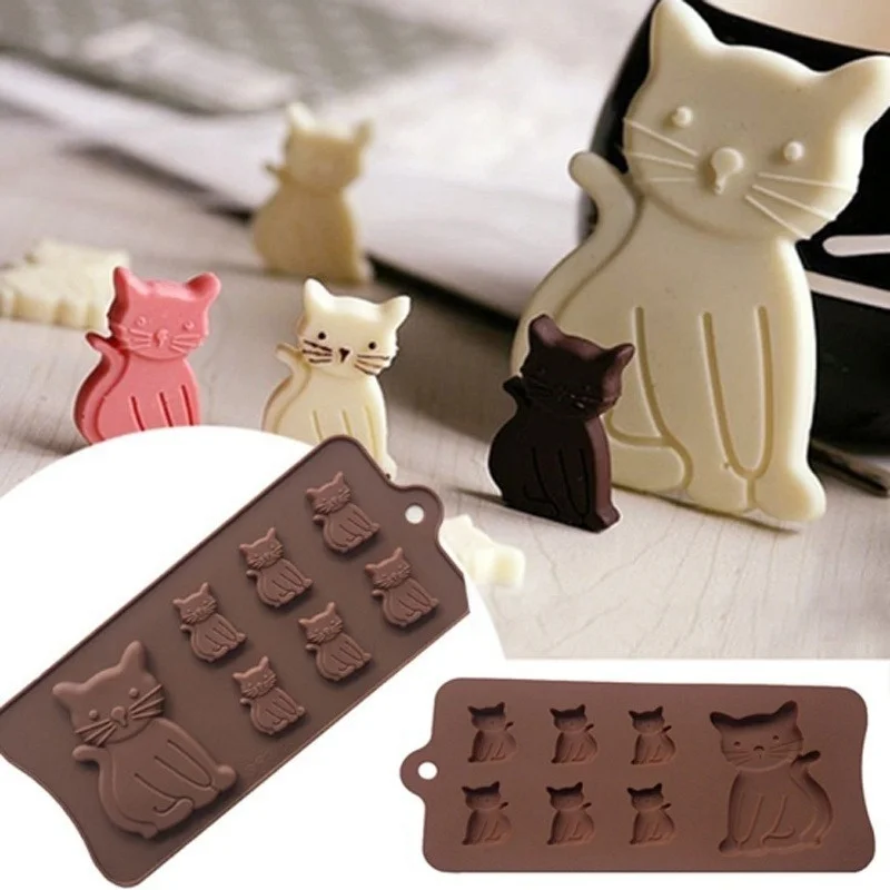 Silikonowa forma 3D kotek do ciastek