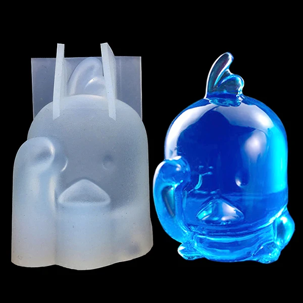 Silikonowa forma 3D ze zwierzętami do dekoracji ciast Pomarańczowy