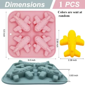 Silikonowa forma na lód i czekoladę pojazdy 3D Airplane