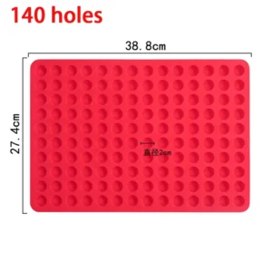 Silikonowa forma do mini pralin i kropli czekolady - półkule do deserów 140 holes