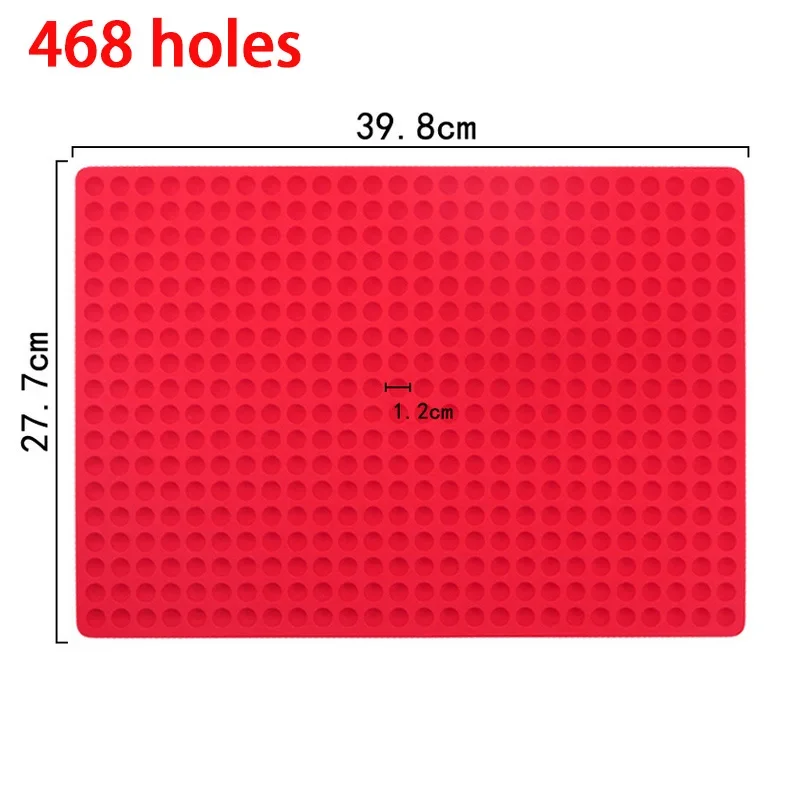 Silikonowa forma do mini pralin i kropli czekolady - półkule do deserów 468 holes