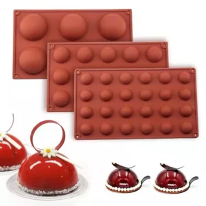 Silikonowa forma do pieczenia w kształcie półkuli Set
