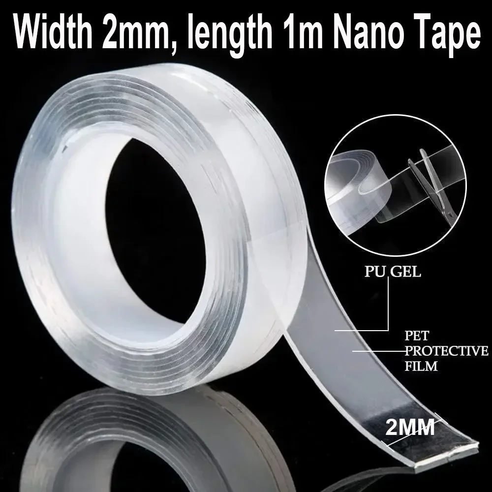 Wisząca silikonowa szczotka do WC z długim uchwytem Nano 20mm 1m