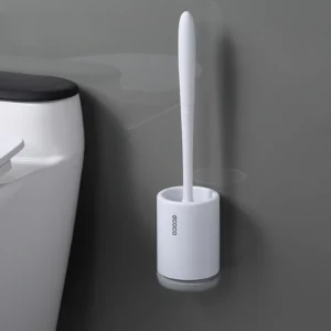Silikonowa szczotka do WC z uchwytem i szybkim suszeniem Szary