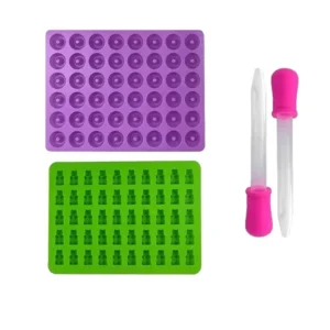 Silikonowe foremki do żelek dla dzieci z pipetami Cd set