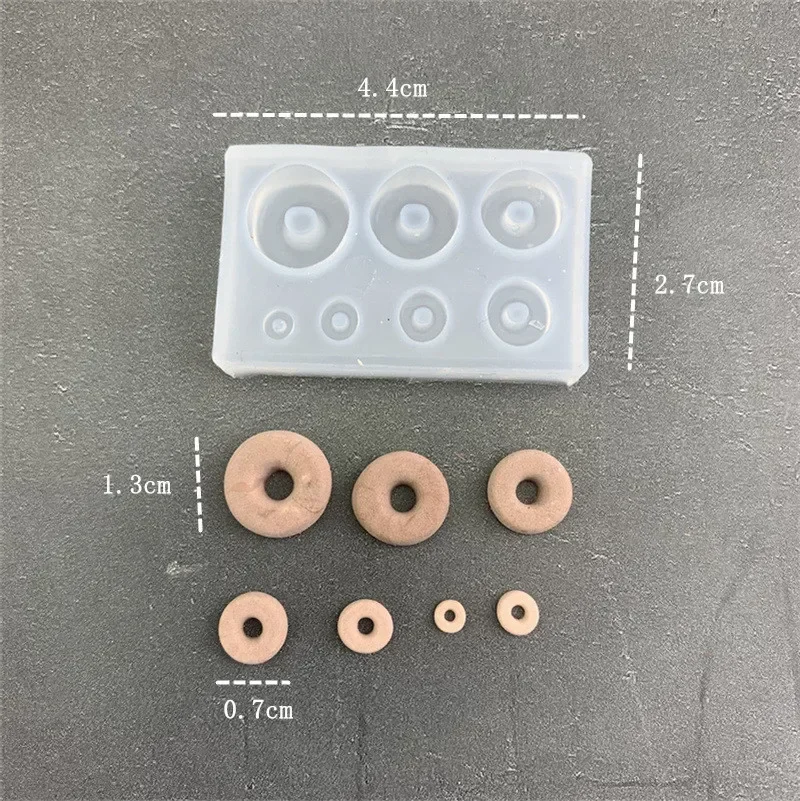 Silikonowe foremki mini do ciastek, pączków i dekoracji 7 hole donut
