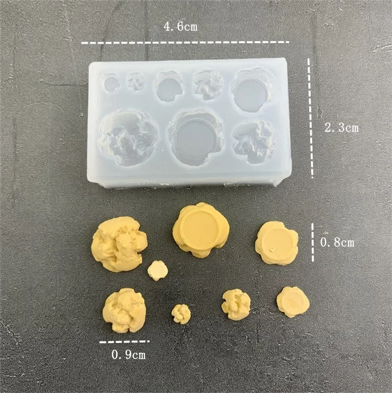 Silikonowe foremki mini do ciastek, pączków i dekoracji 8 hole crack