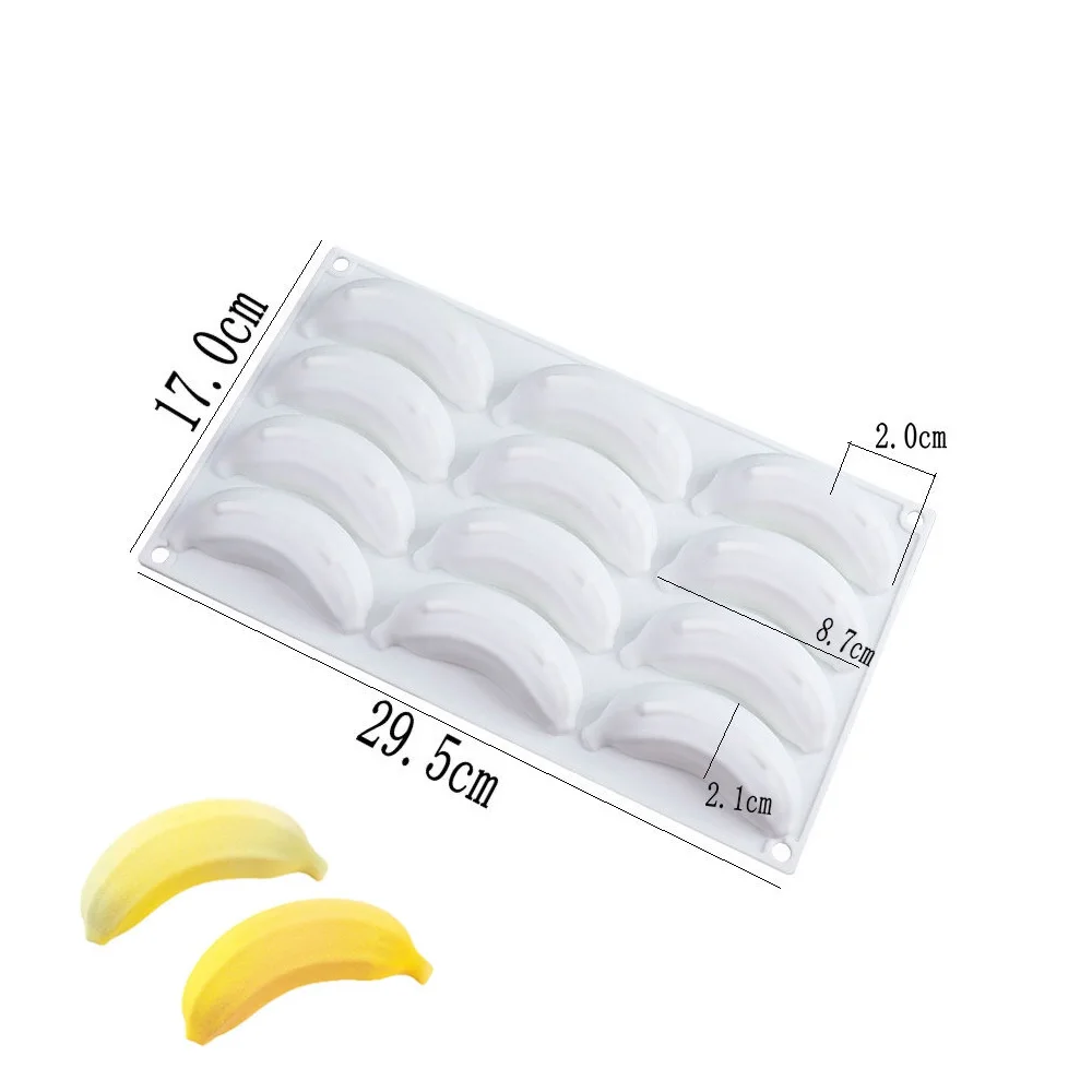 Silikonowe formy do pieczenia w kształcie owoców Banana