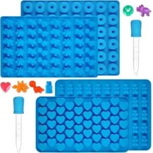 Silikonowe formy do żelków i cukierków 6 szt. z pipetami DIY 6 PCS