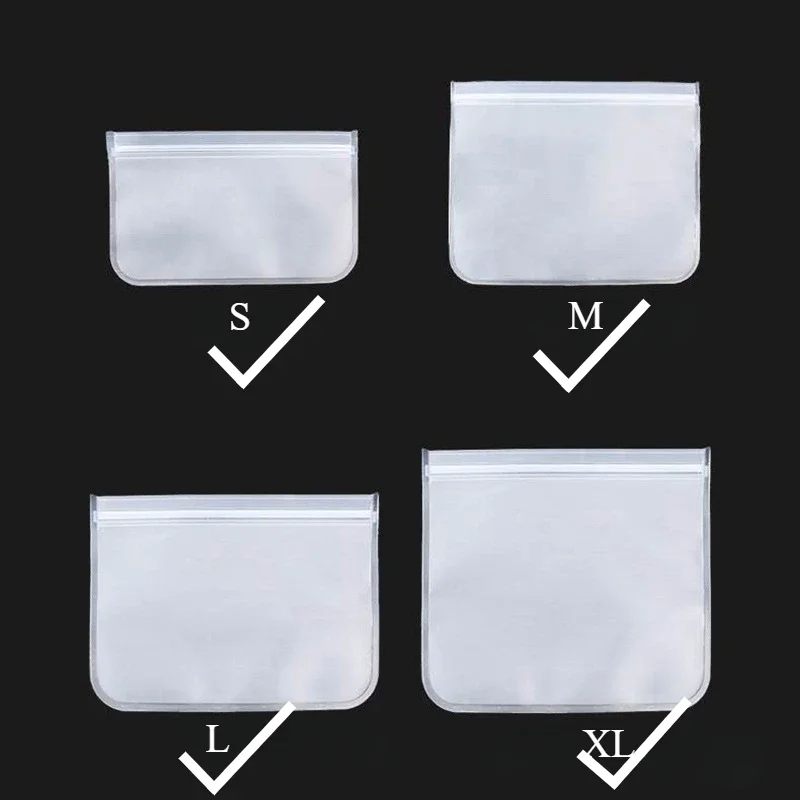 Stojące silikonowe pojemniki na żywność z zamkiem ziplock Czarny