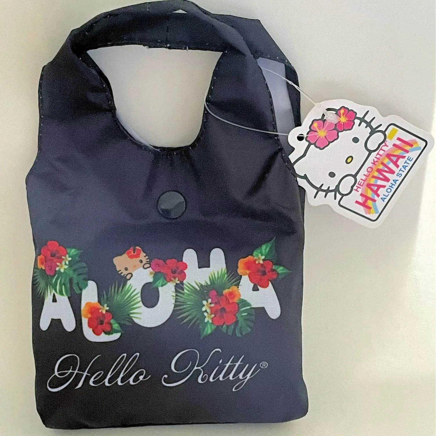 Składana torba na zakupy z kotem Hello Kitty Fioletowy