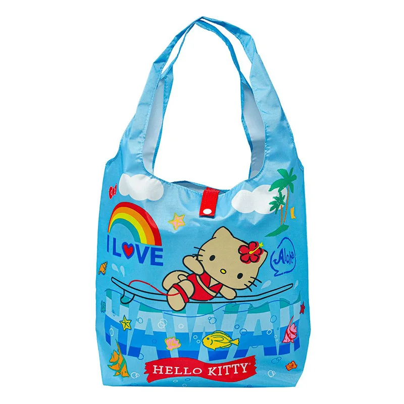 Składana torba na zakupy z kotem Hello Kitty żółty
