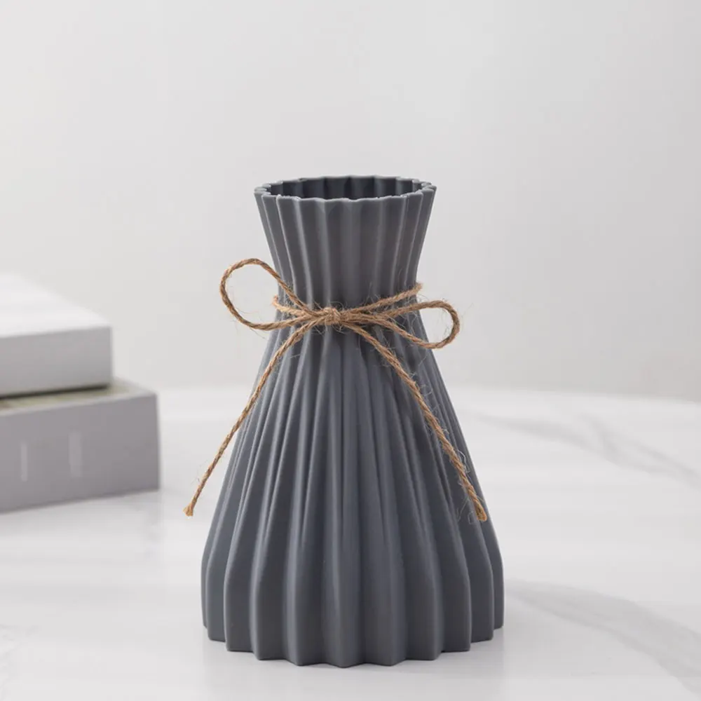Składany wazon origami w stylu plisowanym Szary