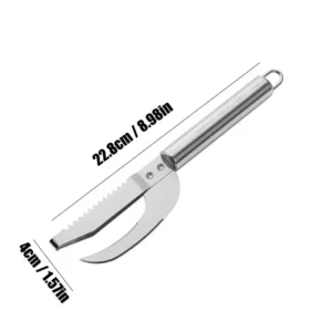 Skrobaczka do łusek ryb ze stali nierdzewnej 2w1 Fish scale knife