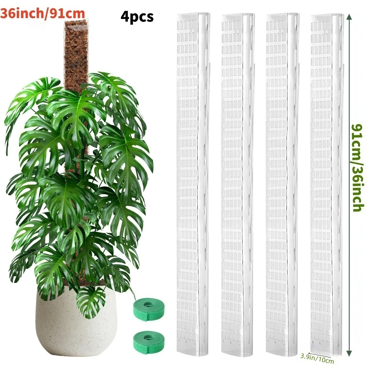Słupek z mchu dla roślin pnących Monstera Beżowy
