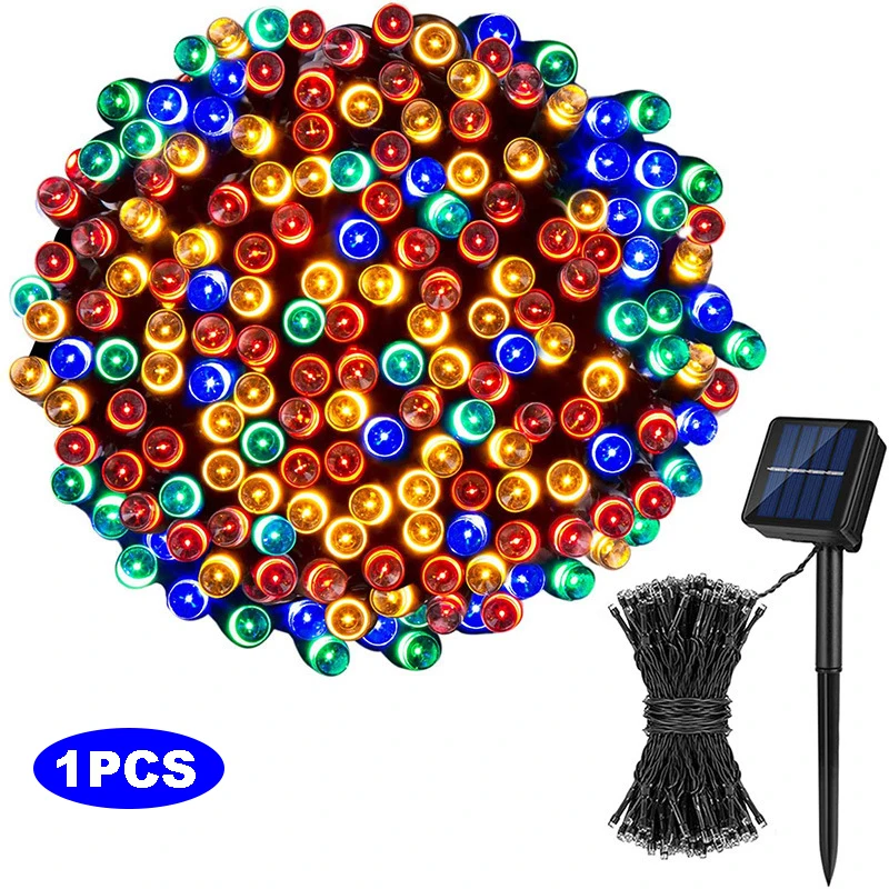 Solarna girlanda świetlna LED do ogrodu Multicolor
