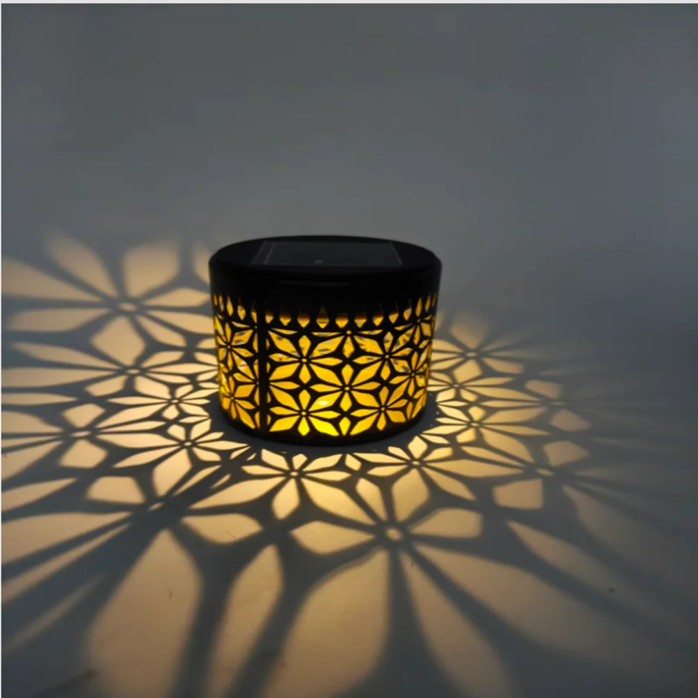 Solarna lampa ścienna LED do ogrodu z żelaza Pomarańczowy