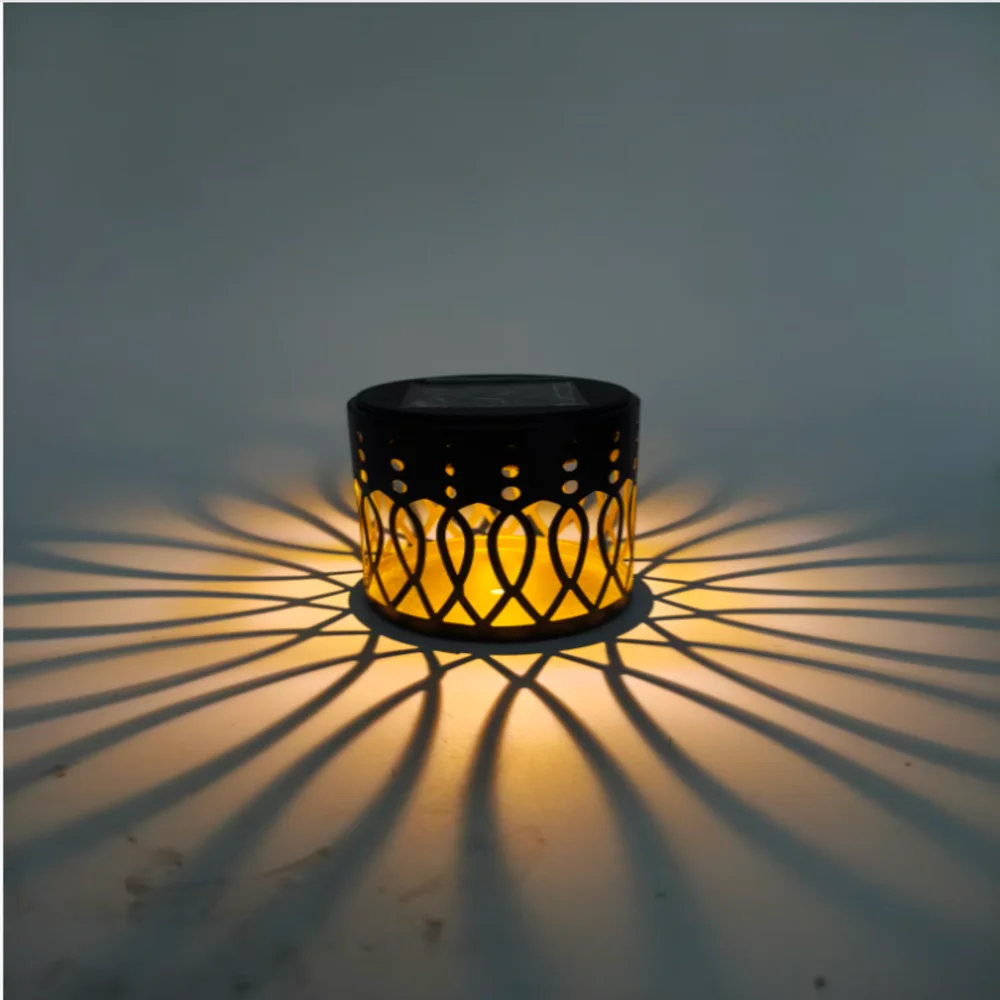 Solarna lampa ścienna LED do ogrodu z żelaza Szary