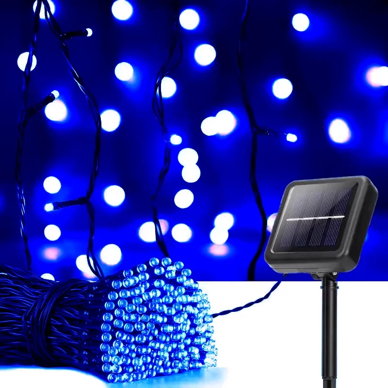 Solarne lampki LED ogrodowe w kształcie gwiazdek Niebieski