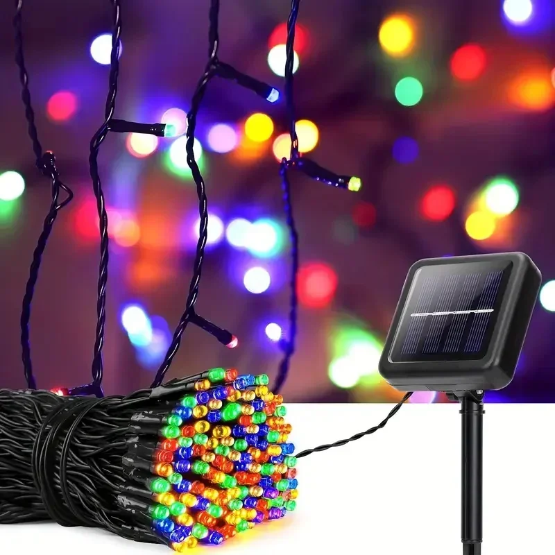 Solarne lampki LED ogrodowe w kształcie gwiazdek Rgb
