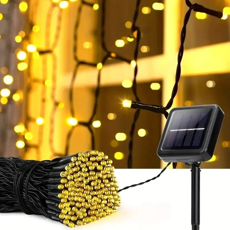 Solarne lampki LED ogrodowe w kształcie gwiazdek Warm