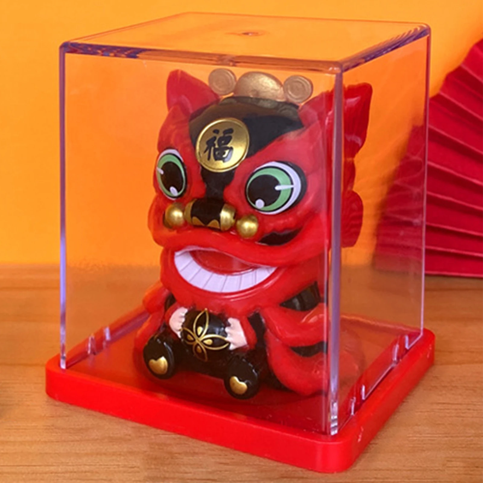Solarny Maneki Neko - machający kot na szczęście Szary
