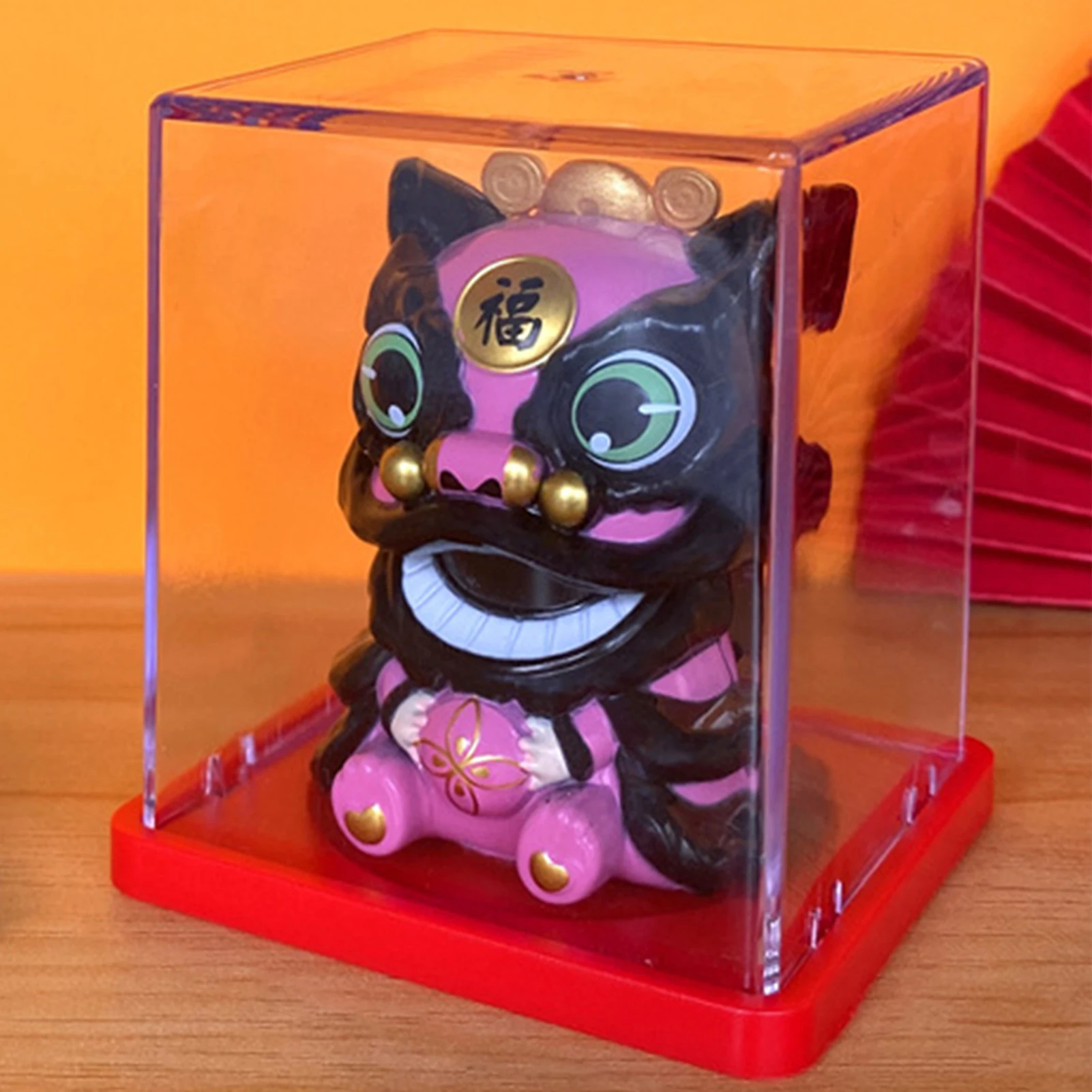 Solarny Maneki Neko - machający kot na szczęście Zielony