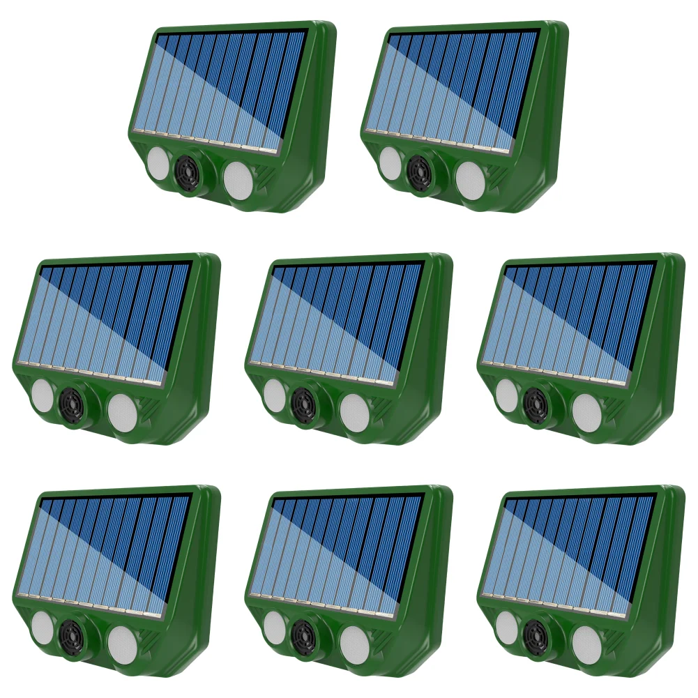 Solarny ultradźwiękowy odstraszacz kotów i psów na ogród Armijna zieleń