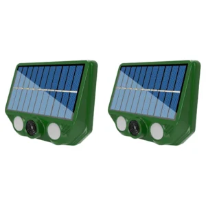 Solarny ultradźwiękowy odstraszacz kotów i psów na ogród Jasnozielony