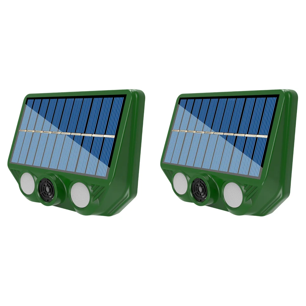Solarny ultradźwiękowy odstraszacz kotów i psów na ogród Jasnozielony