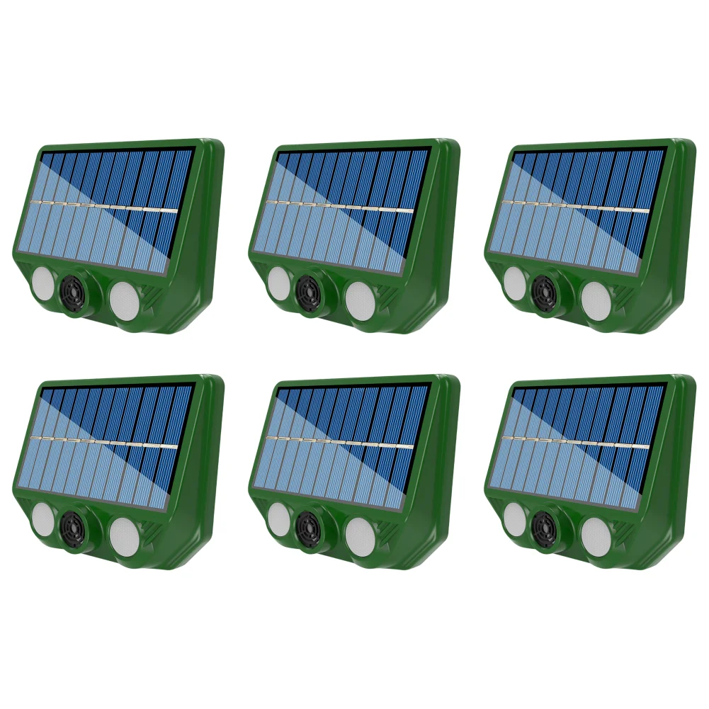 Solarny ultradźwiękowy odstraszacz kotów i psów na ogród Pomarańczowy