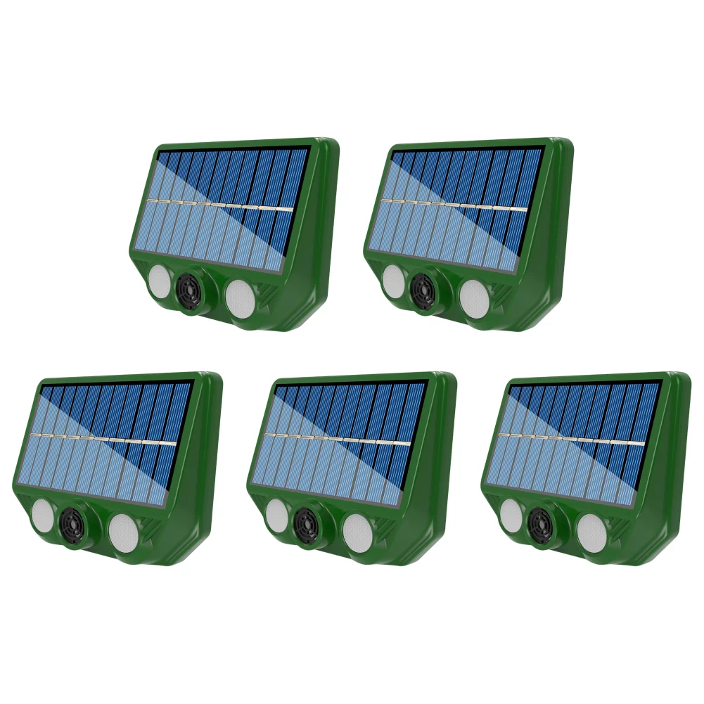 Solarny ultradźwiękowy odstraszacz kotów i psów na ogród śliwka