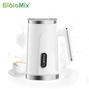 Spieniacz do mleka BioloMix 5w1 z wyświetlaczem LED Biały (model 101)