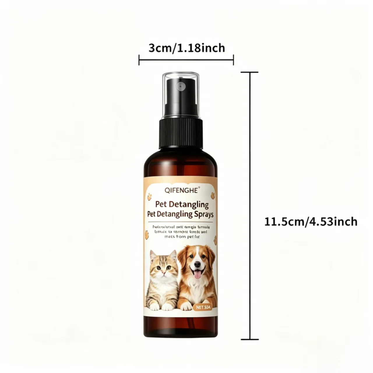 Spray do rozczesywania sierści dla psa i kota 50 ml Biały