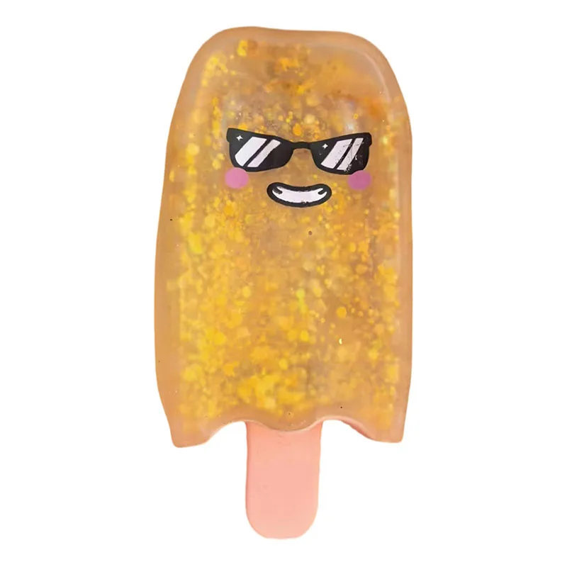 Squishy kostka lizak — antystresowa zabawka sensory na biurko Liliowy