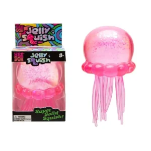 Squishy meduza puszysta piłka — miękka zabawka sensoryczna w stylu Needoh Różowy