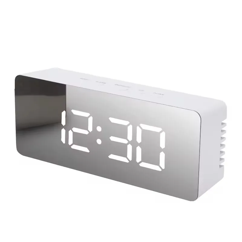 Stacja pogody z termometrem, higrometrem i zegarem LCD Czerwony