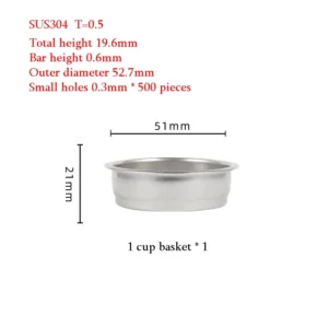 Stalowy portafilter 51 mm do DeLonghi 9155/9255/9355/9655 — zamiennik Głównik